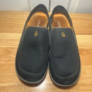 Olukai Nohea Mesh Mens Size 9.5 Gray Mesh Slip On‎ Casual Shoes Loafers